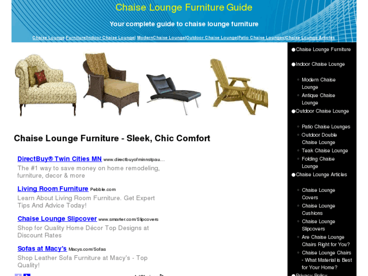 www.chaiseloungefurnitureguide.com