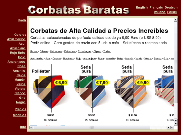 www.corbatasbaratas.es