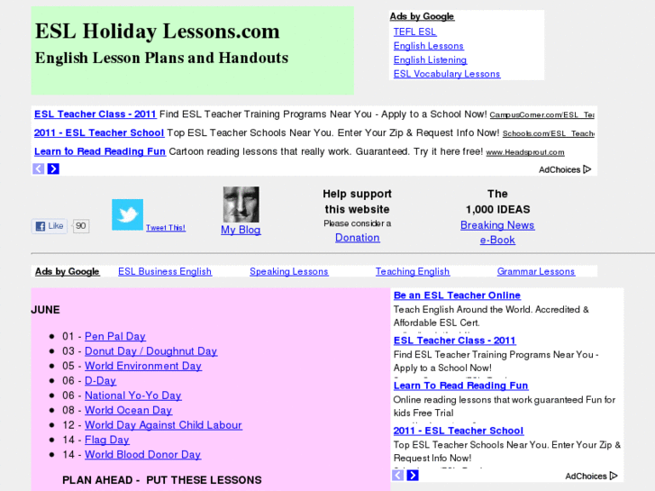 www.eslholidaylessons.com