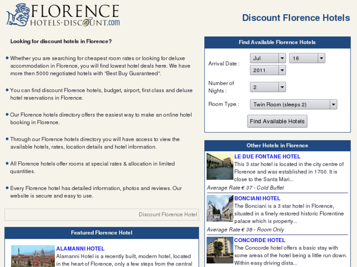 www.florencehotels-discount.com