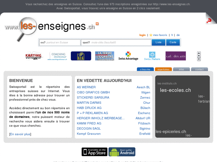 www.les-enseignes.ch