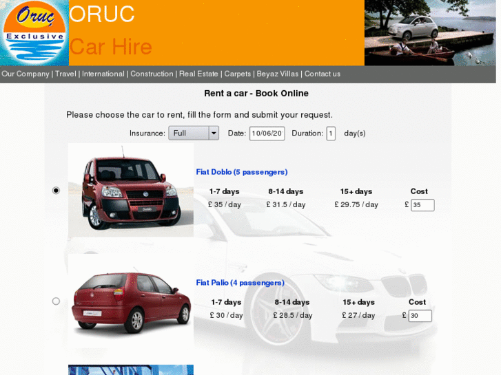 www.oruccarhire.com