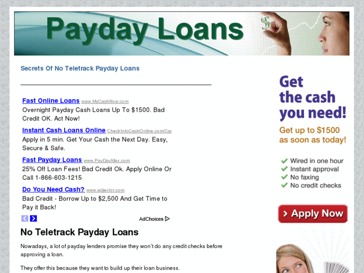 www.paydayloannocreditcheck.org