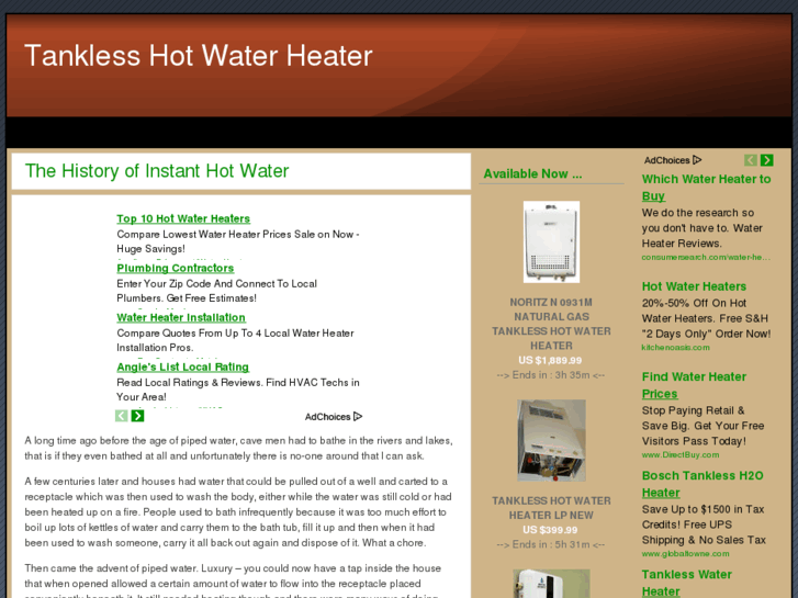 www.tanklesshotwaterheater.biz