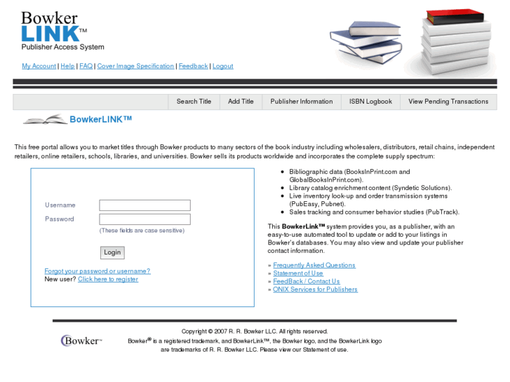 www.bowkerlink.com