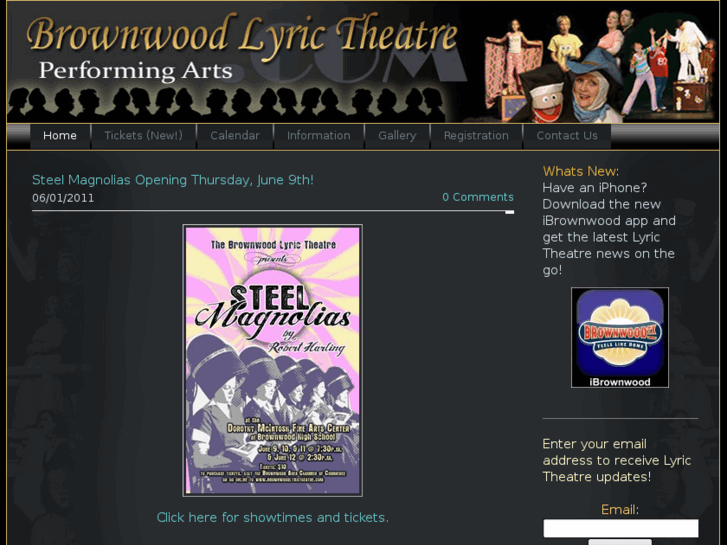 www.brownwoodlyrictheatre.com