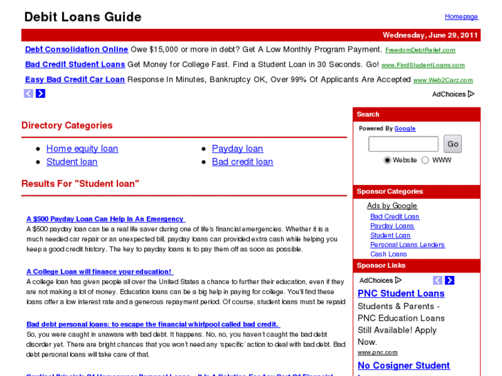 www.debit-loans.com