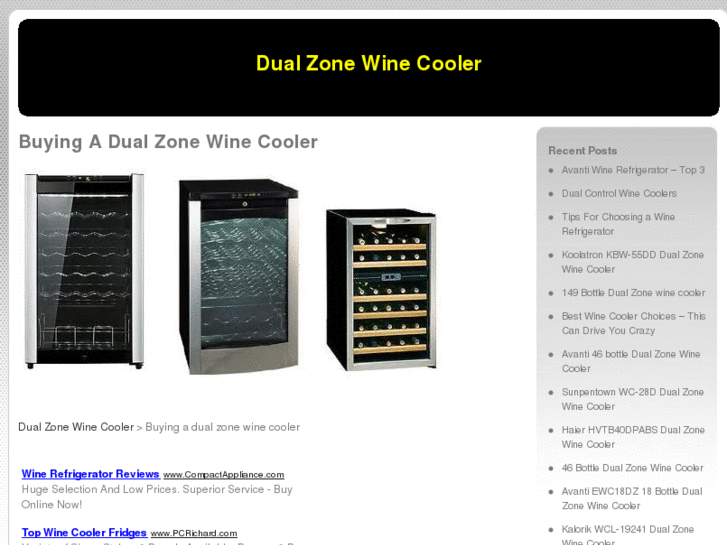 www.dualzonewinecooler.net