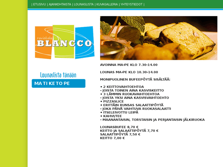 www.ravintolablancco.com