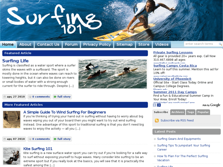 www.thesurfing101.info