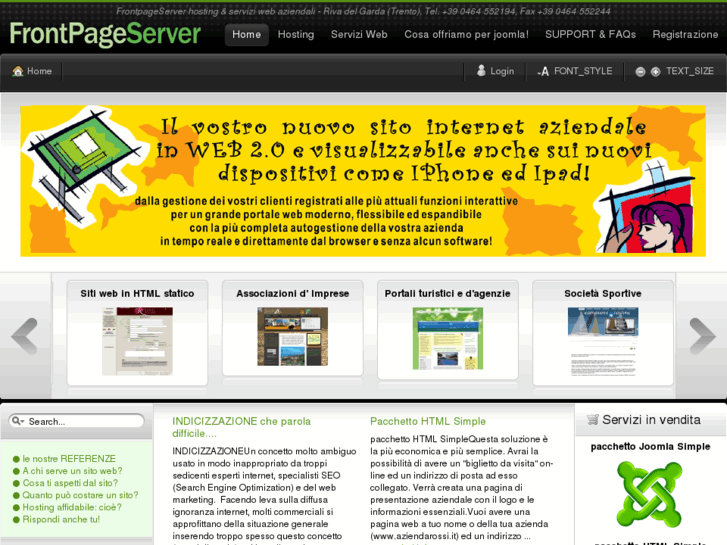 www.frontpageserver.it