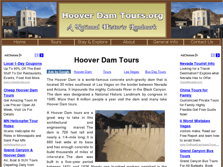 www.hooverdamtours.org