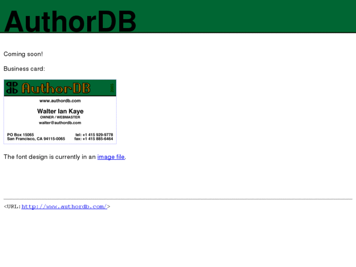 www.authordb.com