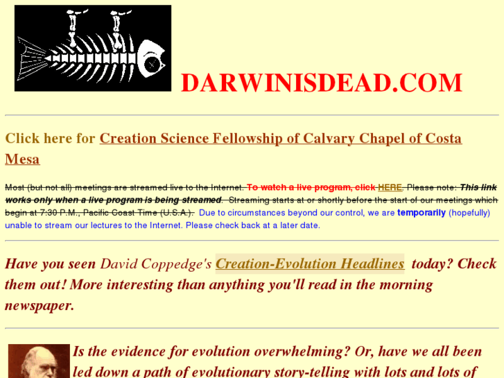 www.darwinisdead.com