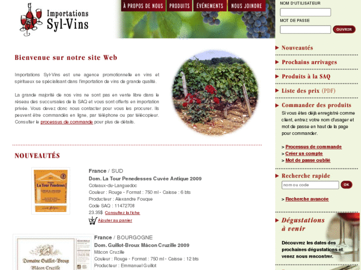 www.importationssyl-vins.com