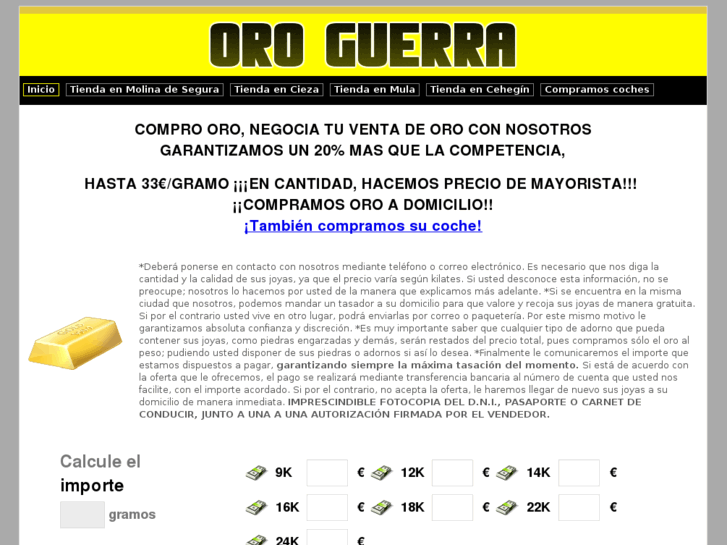 www.oroguerra.com