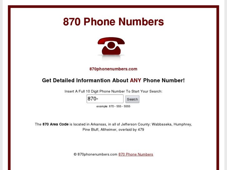 www.870phonenumbers.com