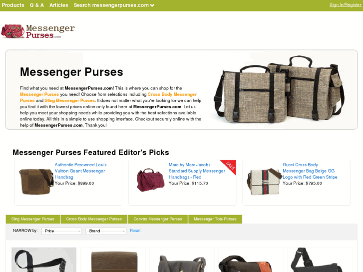 www.messengerpurses.com