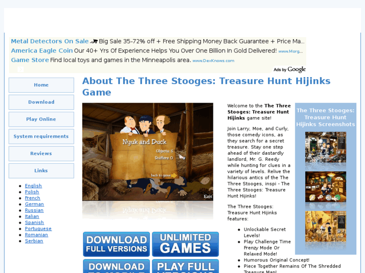 www.threestoogestreasurehunthijinksonlinegame.com