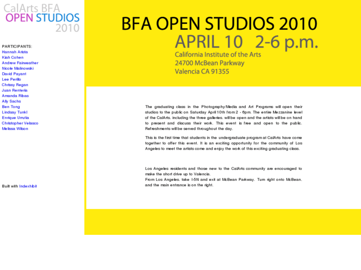 www.calartsbfaopenstudios.info