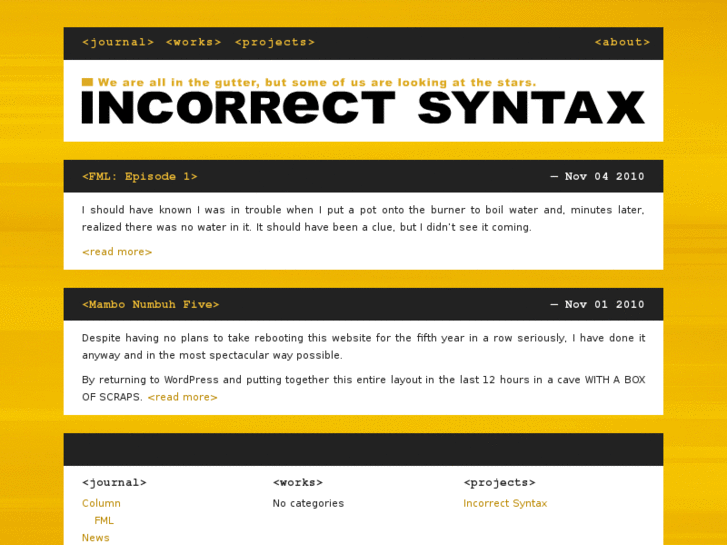 www.incorrect-syntax.com