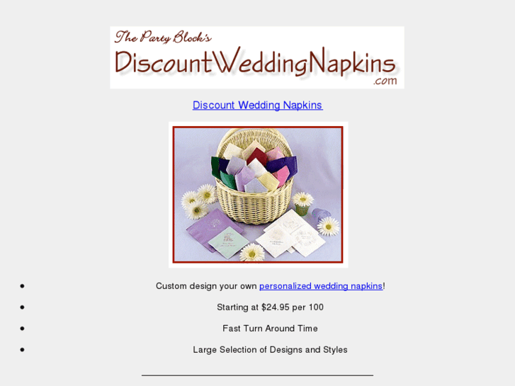 www.discountweddingnapkins.com