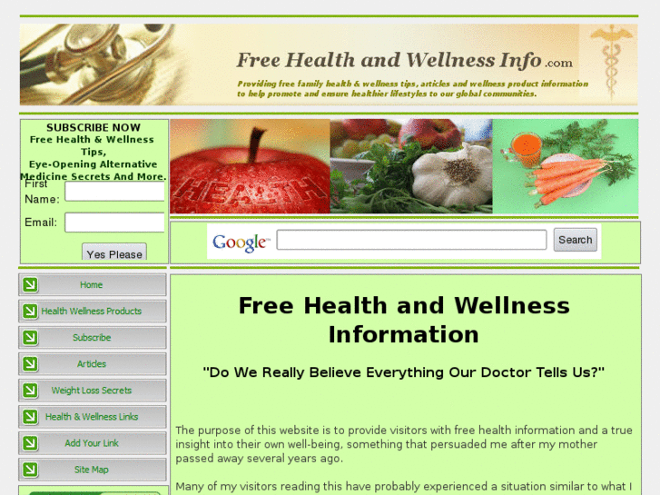 www.freehealthandwellnessinfo.com