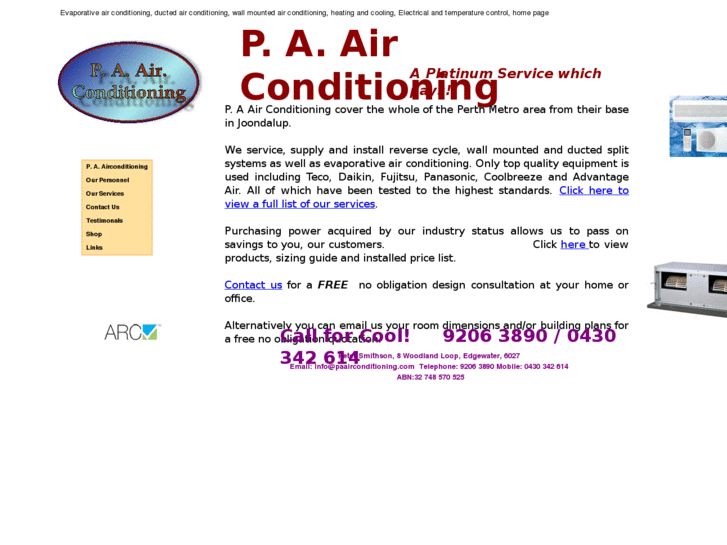 www.paairconditioning.com