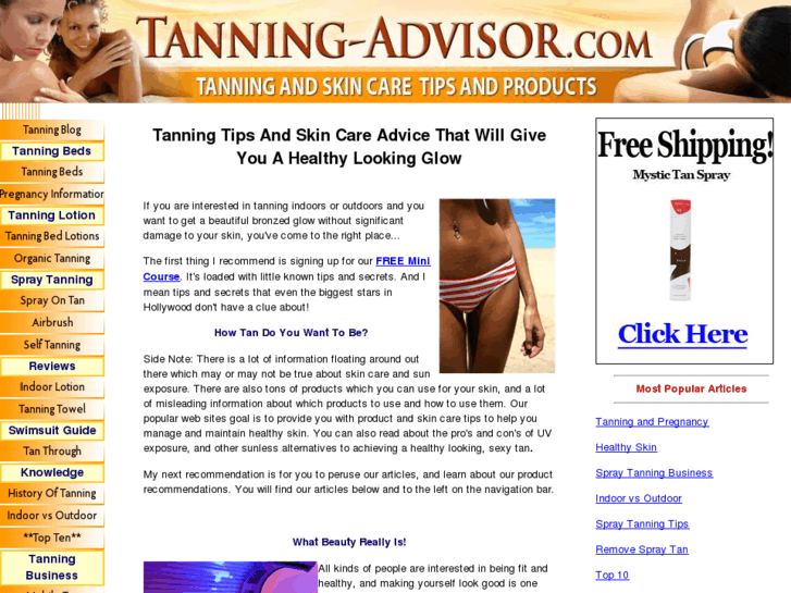 www.tanning-advisor.com