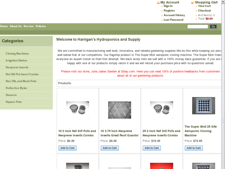 www.harriganshydroponicsandsupply.com