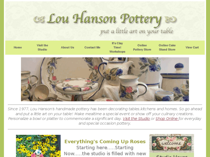 www.louhansonpottery.com