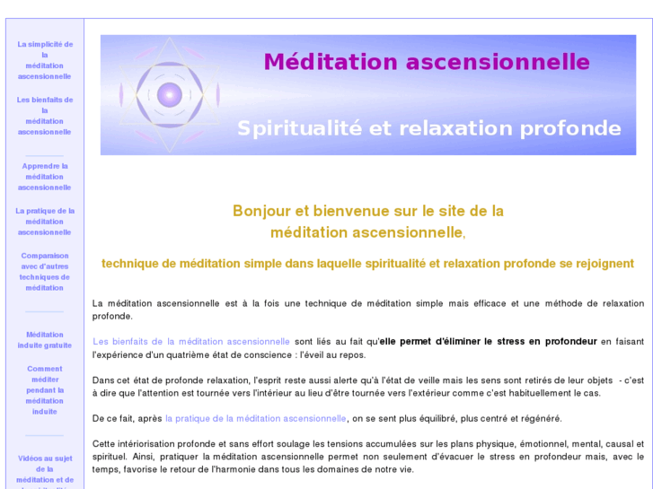 www.meditation-ascensionnelle.com