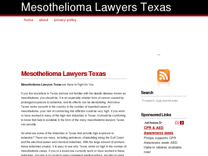 www.mesotheliomalawyerstexas.net