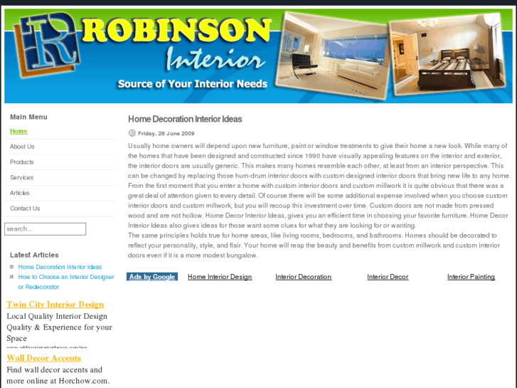 www.robinsoninterior.com