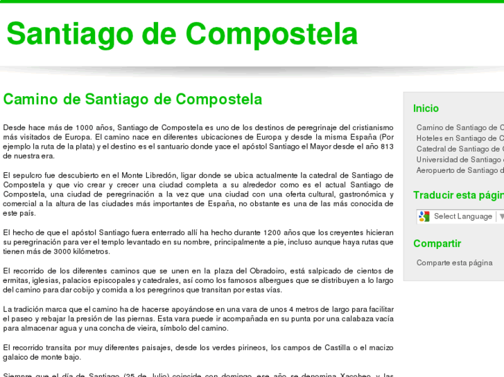 www.santiagocompostela.org