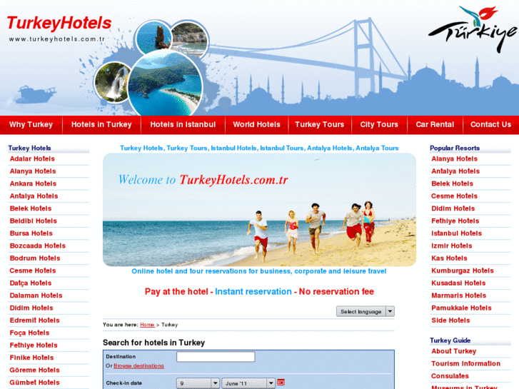 www.turkeyhotels.com.tr