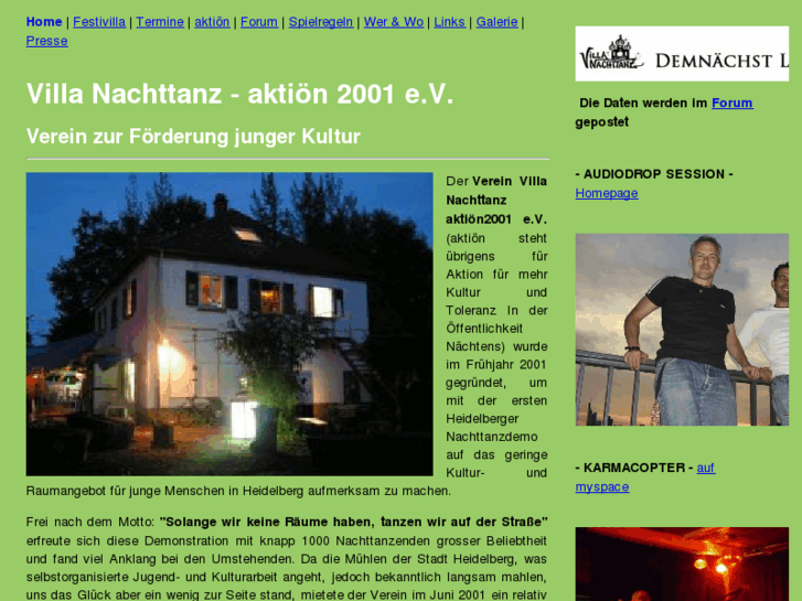 www.villanachttanz.de