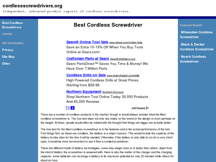 www.cordlessscrewdrivers.org