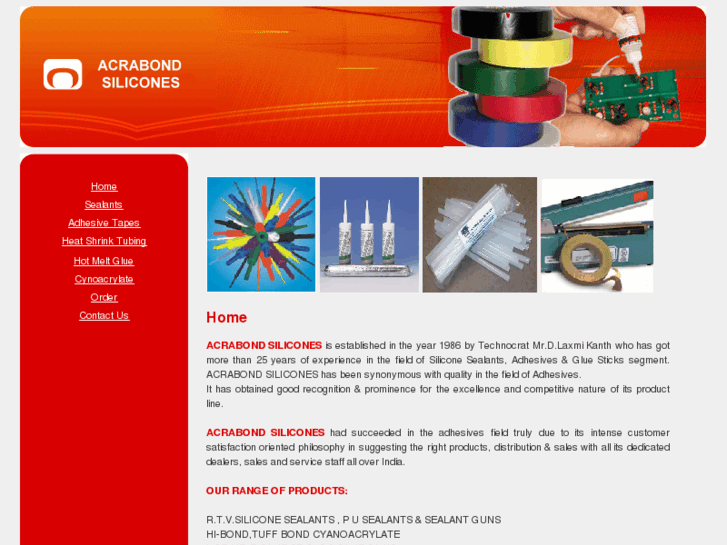 www.acrabondsilicones.com