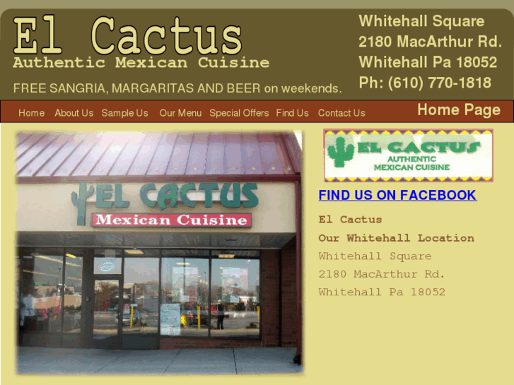 www.elcactusrestaurant.com