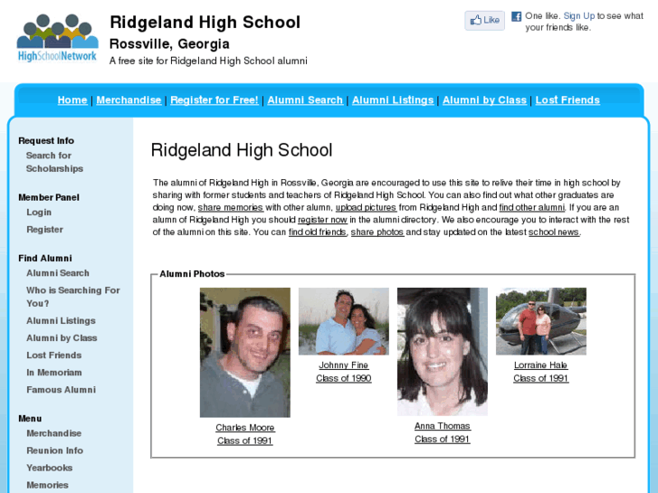 www.ridgelandhighschoolalumni.com