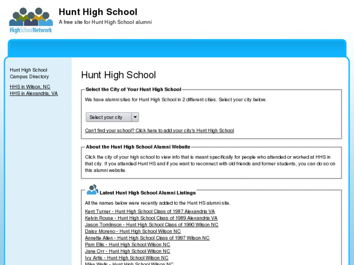 www.hunthighschool.org