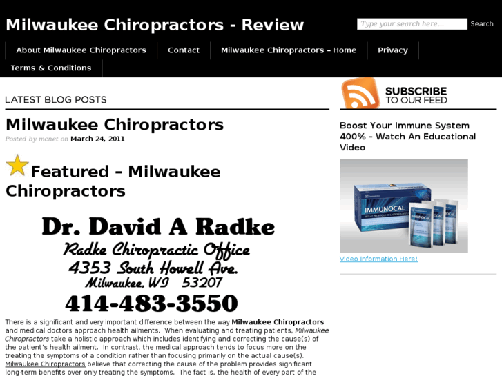 www.milwaukeechiropractors.net