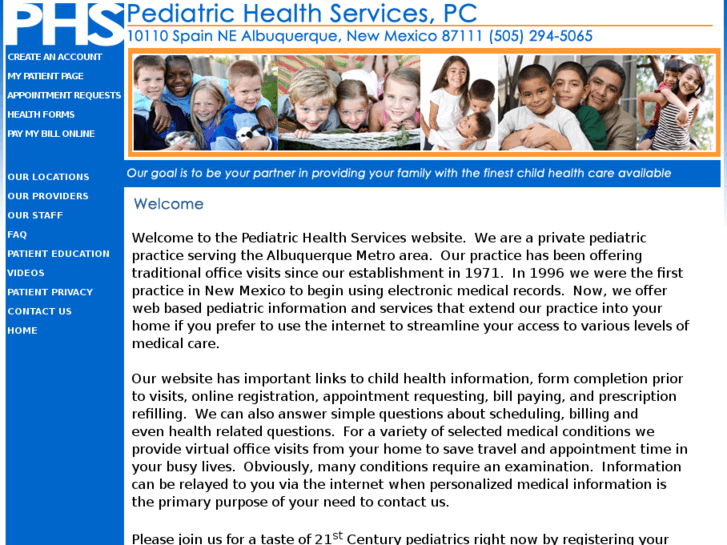 www.pediatrichealthservices.com