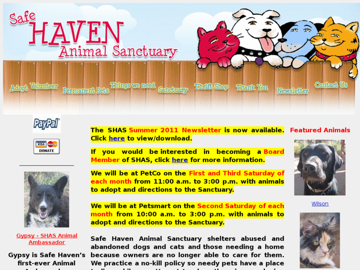 www.safehavenanimalsanctuary.net