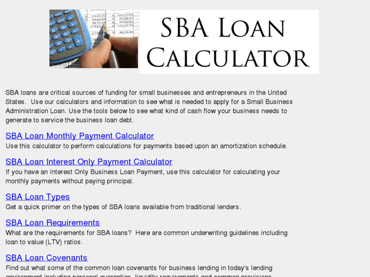 www.sbaloancalculators.com