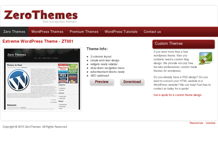 www.zerothemes.com