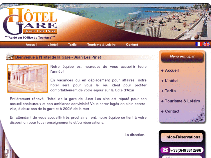 www.hoteldelagare-juanlespins.com