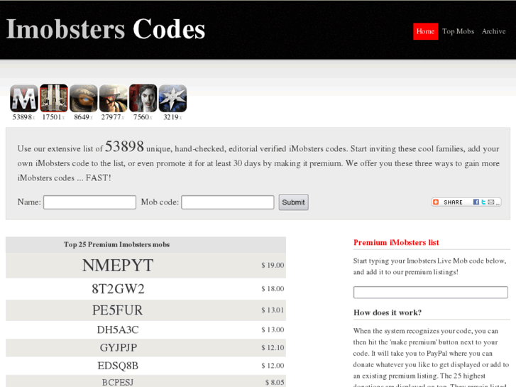 www.imobsters-codes.net