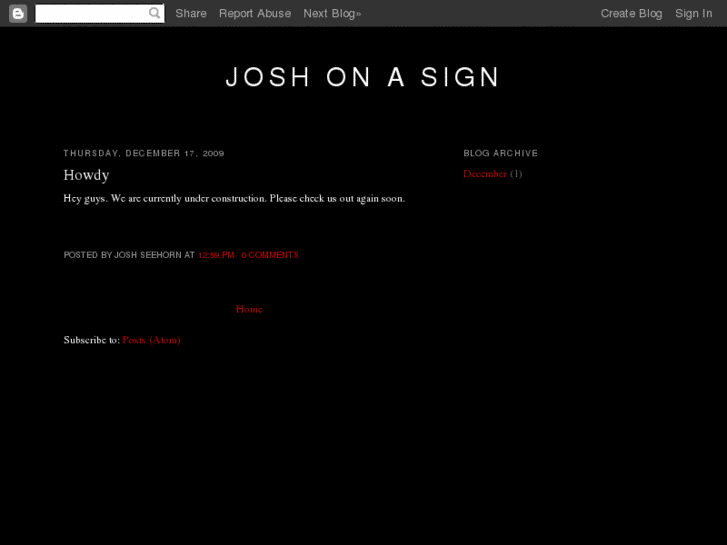 www.joshonasign.com